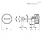 Фиксируемая рифлёная ручка BT-HP.12-AV-p-M4x14 (5301) ELESA+GANTER
