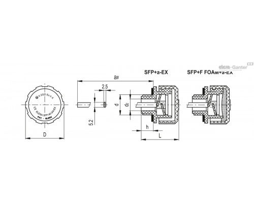 Крышка сапуна SFP.30-3/8+a-EX (53842-R-EX) ELESA+GANTER