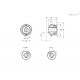 Колеса GN 297-25-K8-L ELESA+GANTER