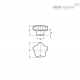 Лепестковая ручка GN 5336-60-A-MT ELESA+GANTER