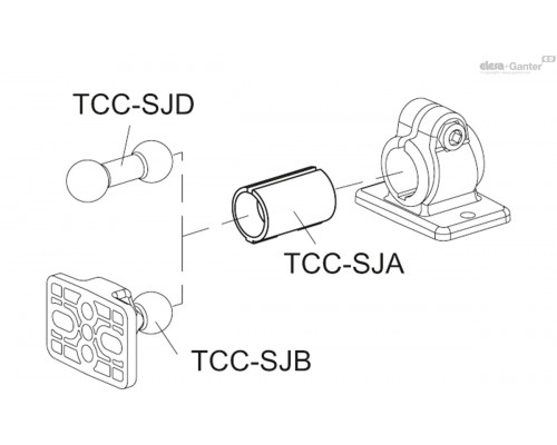 Переходная втулка TCC-SJA-18-S14-C33 (600161-C33) ELESA+GANTER