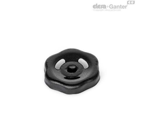Штампованный стальной маховик GN 227.6-ST-130-V12-SW ELESA+GANTER