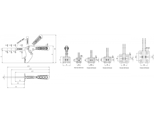 Прижимы B113-3-D-L-C1 Kukamet