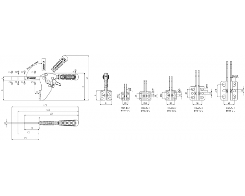 Прижимы B113-3-D-L-C1 Kukamet