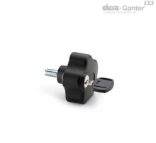 Лепестковая ручка с функцией защиты VLSK.63 p-M10x20-U (76841) ELESA+GANTER