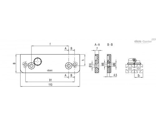 Монтажный набор PMW.110-30 (51901) ELESA+GANTER