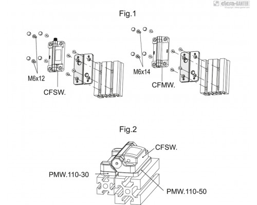 Монтажный набор PMW.110-30 (51901) ELESA+GANTER