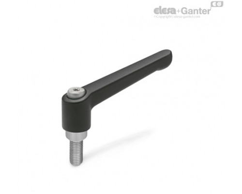 Регулируемая ручка рычажного типа GN 300.1-45-M6-40-SW ELESA+GANTER