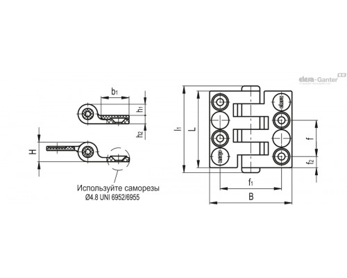 Петля CFC.55 SH-5 (422611) ELESA+GANTER