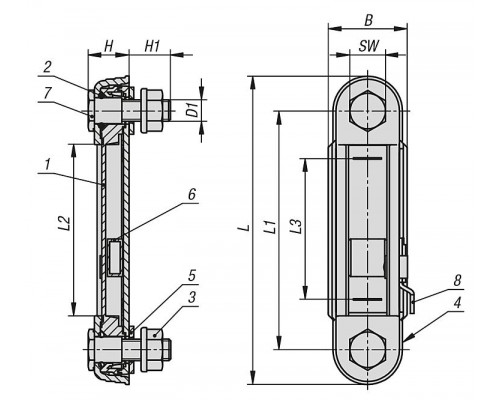 Маслоуказатель K1425.12712 Kipp