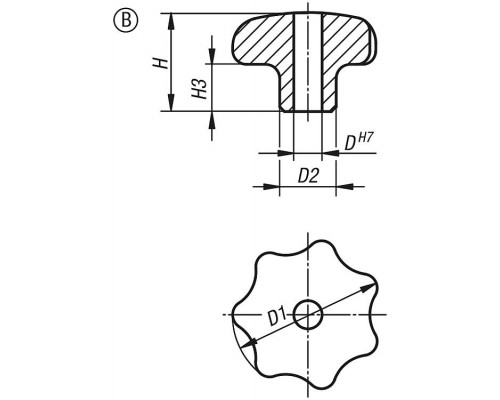 Ручка K0150.263123 Kipp