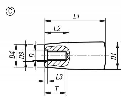 Рукоятка K1202.21028 Kipp