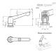 Регулируемая ручка рычажного типа GN 307-30-M5-SW ELESA+GANTER