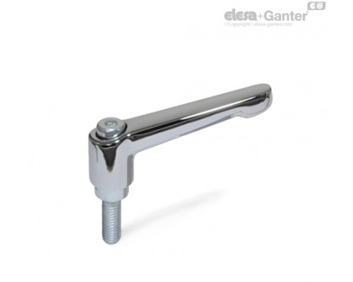Регулируемая ручка рычажного типа GN 300.2-63-M8-32-CR ELESA+GANTER