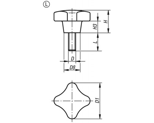 Ручка K1017.53206X50 Kipp