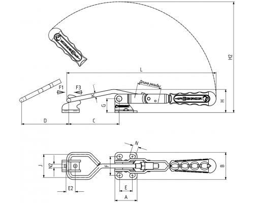 Защелка 421-3 Kukamet