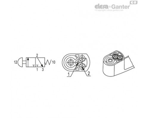 Ручка EBR.150-PN-3/2-NC (260603-C1) ELESA+GANTER