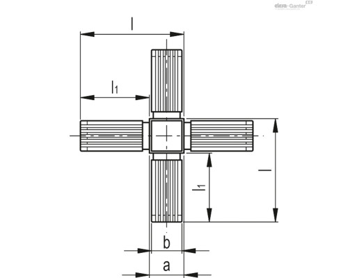 Соединитель STC.25-3A-6W-R-C33 (430094) ELESA+GANTER