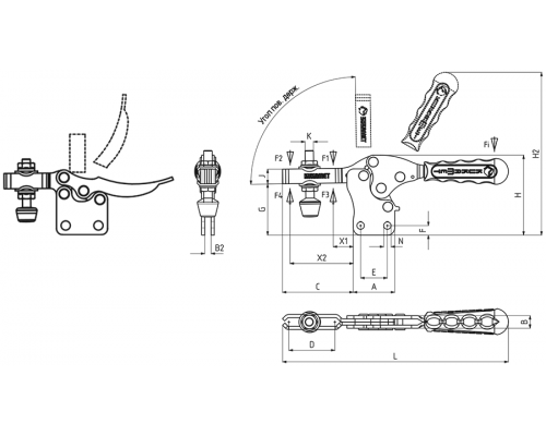 Прижимы S112-1-L Kukamet