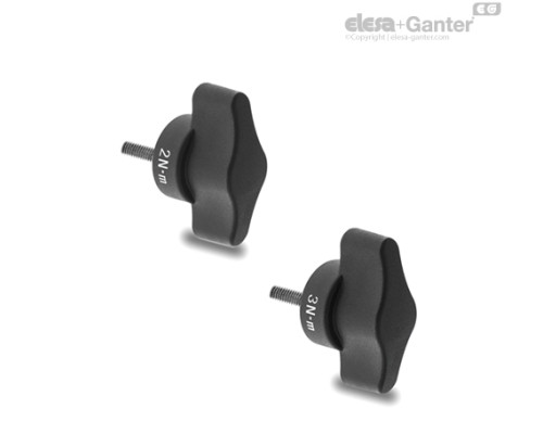 Лепестковый винт с ограничением крутящего момента CTD.48 p-M5x10-2-C9 (221951-C9) ELESA+GANTER