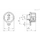 Крышка сапуна SFP.40-3/4-RC (52735) ELESA+GANTER