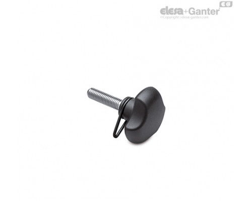 Цельнолитая лепестковая ручка VTT.50-p-M10x40-RC (196704) ELESA+GANTER