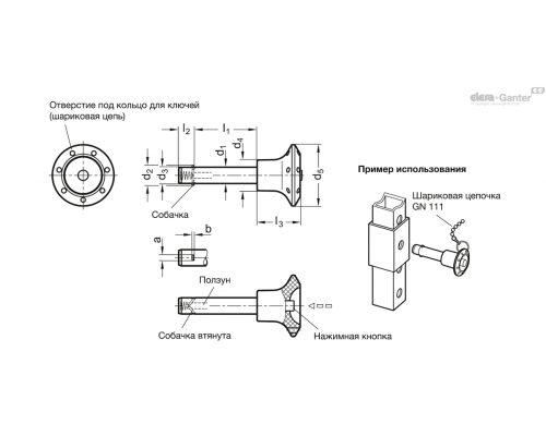 Установочный штифт GN 114.2-6-30 ELESA+GANTER