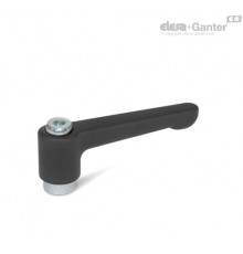 Плоская регулируемая ручка рычажного типа GN 302.2-22-M3-SW ELESA+GANTER