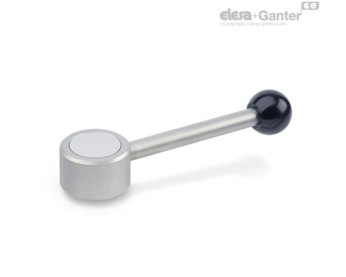Плоская ручка рычажного типа GN 125.5-32-M8-D ELESA+GANTER