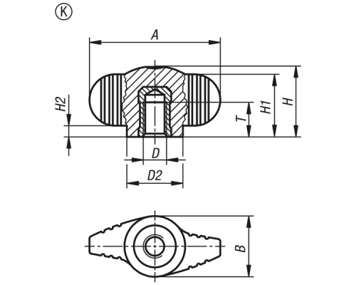 Ручка K0274.006X15 Kipp