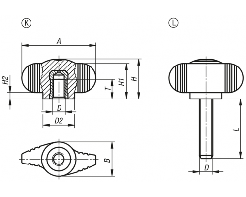 Ручка K0274.006X15 Kipp
