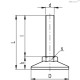 Регулируемая опора LX.25-SW13-SST-M6x54 (431105) ELESA+GANTER