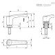 Герметичная регулируемая ручка MRY.63-SST-p-M6x40-HVD (153526) ELESA+GANTER