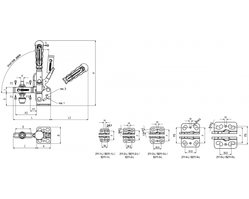 Прижимы S211-1 Kukamet