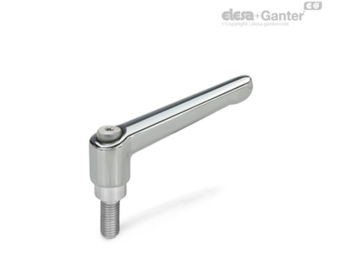 Регулируемая ручка рычажного типа GN 300.1-22-M3-12-CR ELESA+GANTER Регулируемая ручка рычажного типа GN 300.1-22-M3-12-CR ELESA+GANTER