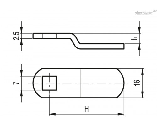 Запорный язычок LPR-0-32 (421049) ELESA+GANTER