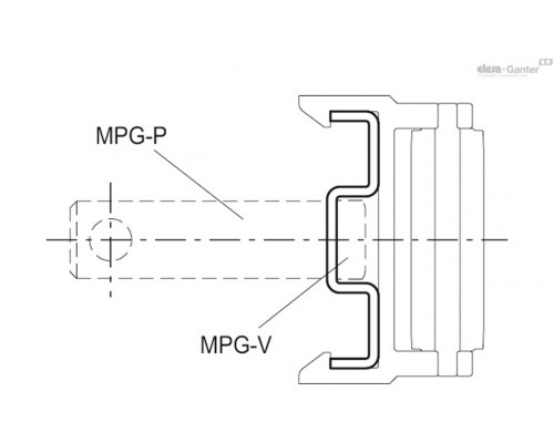 Профиль PRA-GLB-40-1500 (419184) ELESA+GANTER