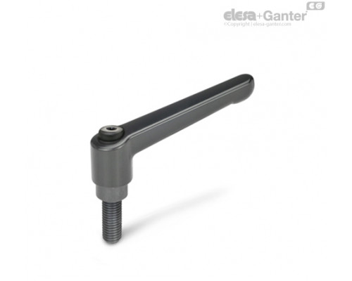 Регулируемая ручка рычажного типа GN 300-22-M3-12-SZ ELESA+GANTER