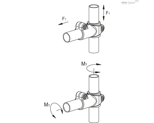 Зажим TCC-TS-30-30-C33 (600251-C33) ELESA+GANTER