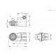 Зажим TCC-AP-18-E-C33 (600301-C33) ELESA+GANTER