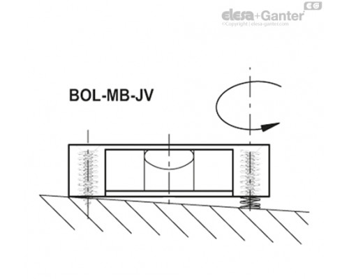 Однонаправленный уровень BOL-MB-87-G-31-JV (438181) ELESA+GANTER