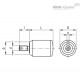 Вращающаяся ручка I.701/20+x-M4 (24974) ELESA+GANTER