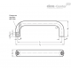 П-образная ручка GN 565.1-26-116-EL ELESA+GANTER