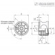Поворотная рукоятка EGK.50-SST-8-SOFT-C1 (215191-C1) ELESA+GANTER
