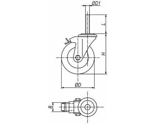 Колеса EM03MKR80X25 EMES