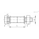 Ось для колёсиков AXL.F7-10X45-PTFE (453002) ELESA+GANTER