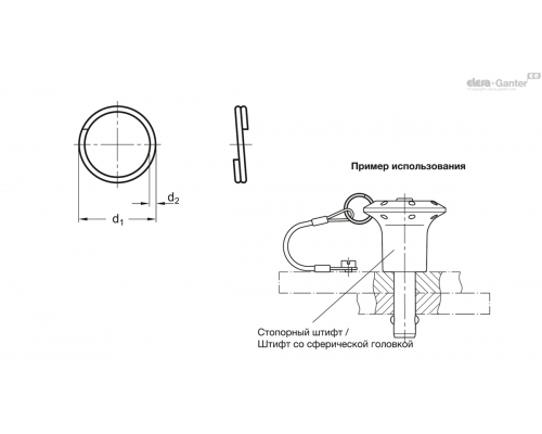 Кольцо для ключей GN 111.3-18-SW ELESA+GANTER