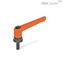 Регулируемая ручка рычажного типа GN 300.4-63-M6-20-OS ELESA+GANTER