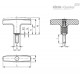 Т-образная ручка L.652-X/80 p-M10x30 (32782) ELESA+GANTER