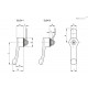 Замок ELCK.85-1-SS (212345) ELESA+GANTER